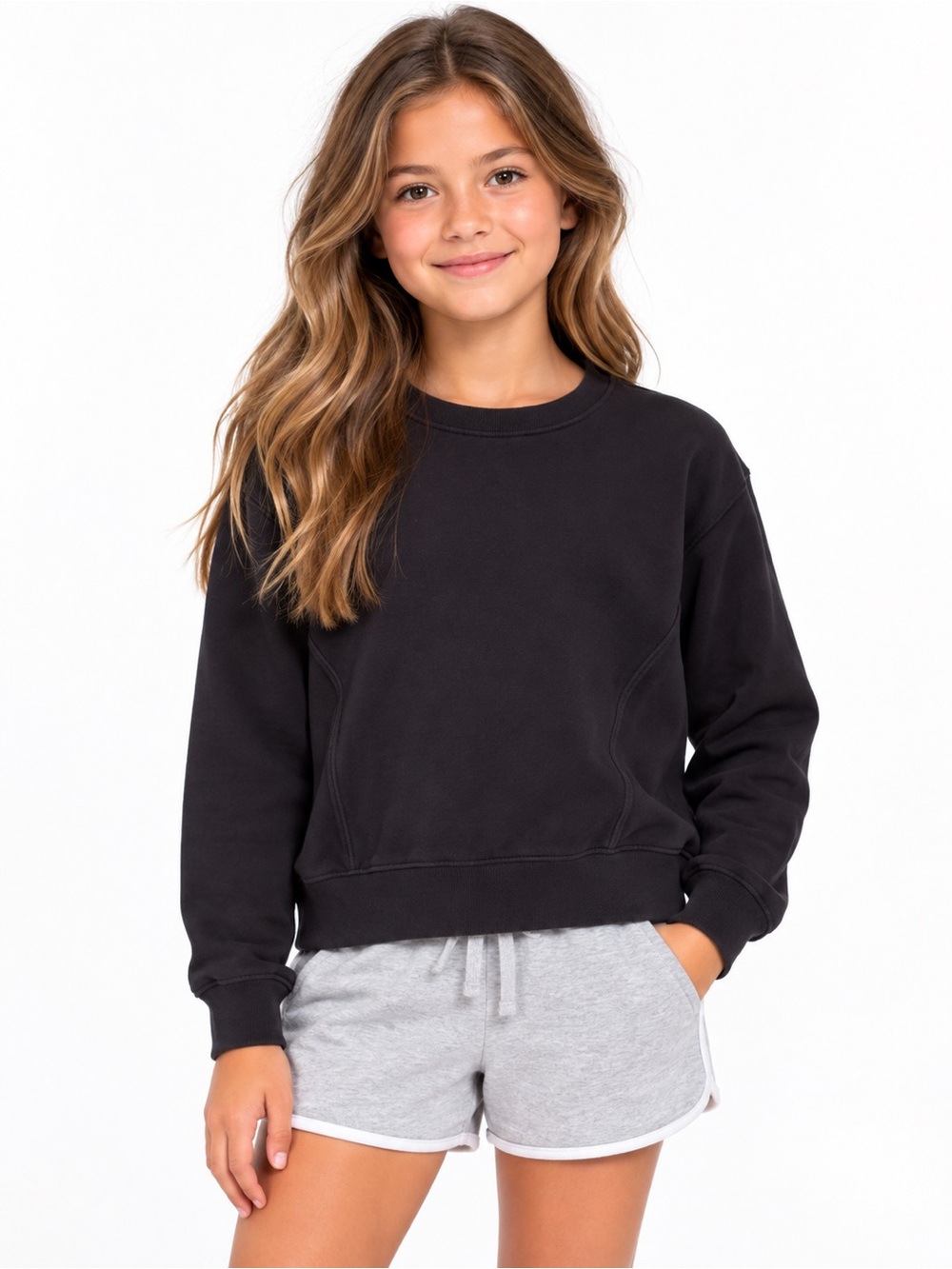 Athletic Works Black Pullover Sweatshirt